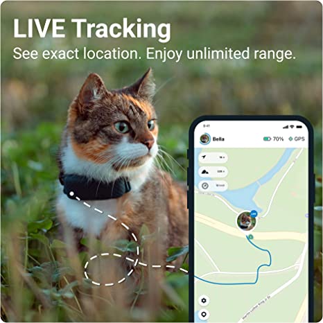 Tractive GPS Pet Tracker for Cats live tracking