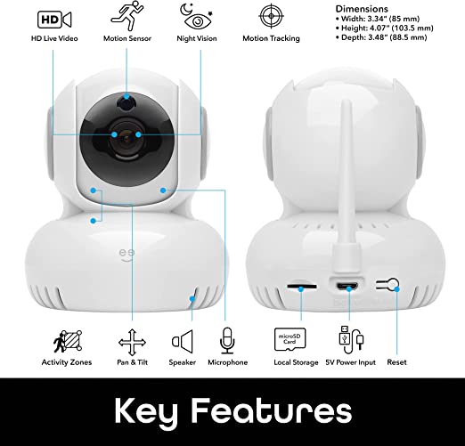 Geeni Sentinel 1080p Wireless Indoor Surveillance Camera features