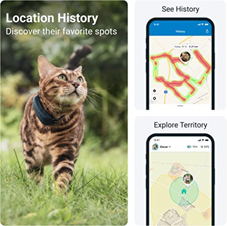 Tractive GPS Pet Tracker for Cats location history