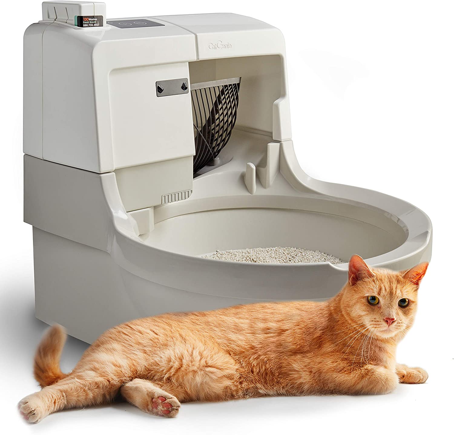 CatGenie A.I. Self-Cleaning, Fully-Flushing, Self-Scooping, Automatic Cat Box